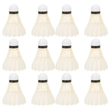 12PCS 1005 Goose Feather Durable Badminton