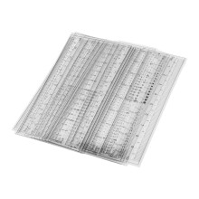 Augenbrauen-Vorlagen-Lineal, 20 Stück, 10 cm faltbar, PP