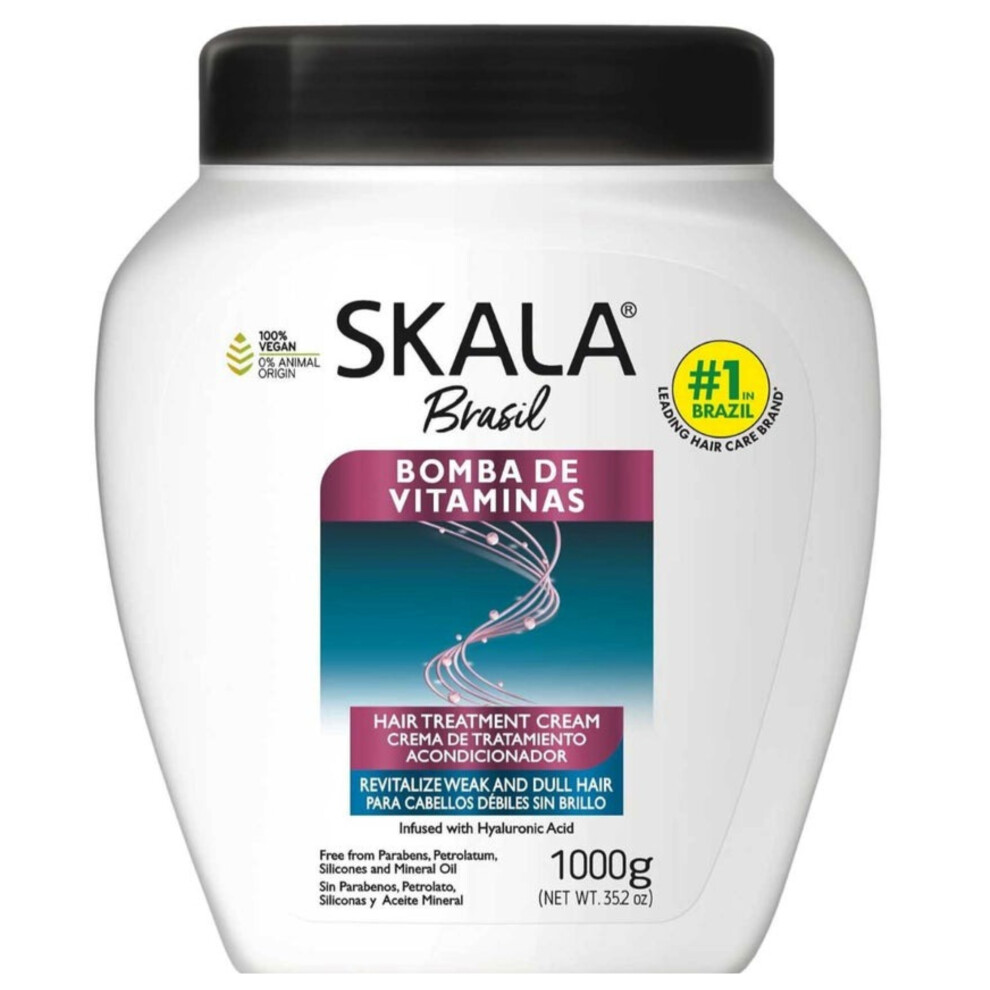 Cream Skala Expert Bomba De Vitaminas Hair Treatment I Ideal For Weak And Dull Hair - 100G