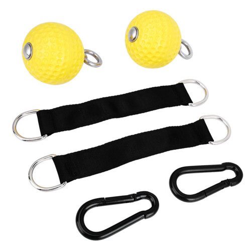 Yellow Pull Up Arm Strength Training Hanging Ball 1
