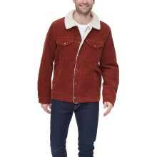 Męska sztruksowa kurtka Levi's Sherpa Trucker Rust Medium