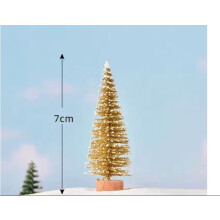 1Pc Artificial Mini Christmas Tree Sisal Cedar Pine Fairy Garden Decor