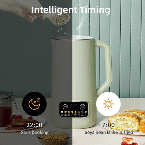 (Green, EU Plug) Multi-functional Nut Milk Maker Machine, 20 Oz Automatic Soy Milk Machine, Machine With Delay Start/keep Warm/self-cleaning 2