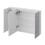 Living And Home Triple-Door Bathroom Mirror Cabinet with LED Lighting 4