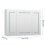 Living And Home Triple-Door Bathroom Mirror Cabinet with LED Lighting 6