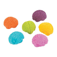 Gommes en forme de cerveau (lot de 24) - Cadeaux et fournitures de f   te pour Halloween