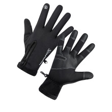 1 Paar Wasserfeste Winter-Wärm-Handschoenen Winddicht Touchscreen Thermohandschuhe Männer Frauen Reißverschluss Vollfinger Fahrradhandschuh