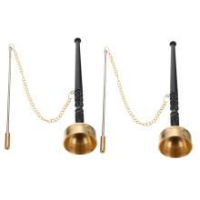 Glockenspiele 2-Piece Brass Yin Qing Buddhist Musical Instrument Temple Accessory Buddha Utensil