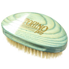 Torino Pro Soft Palm Wave Brush By Brush King #1970 - Curved Wavy Design for Laying Down 360 Waves No Handle