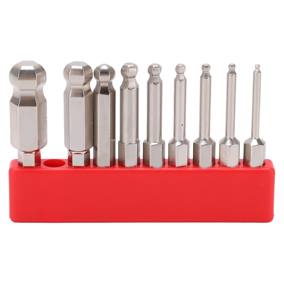 9Pcs Hex Screwdriver Bit Set Rustproof S2 Steel 9121376319501