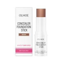 (Brown * 7g) Concealer foundation stick series Portable waterproof, sweat-proof, moisturized, non-greasy, light and makeup-free foundation