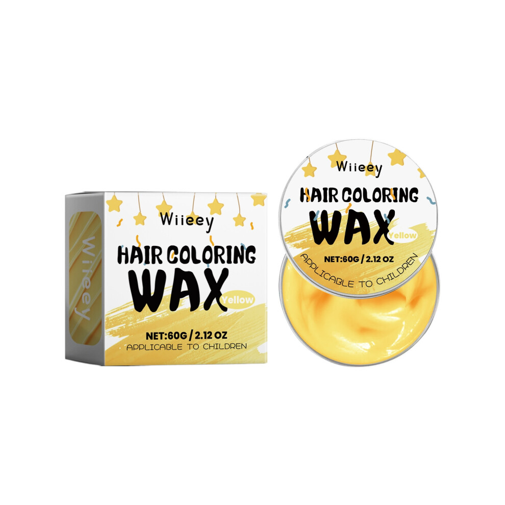 (60g) Yellow children's color hair cream, plant extraction and maintenance, change of hair color, long-lasting color development, gentle hair salon wa