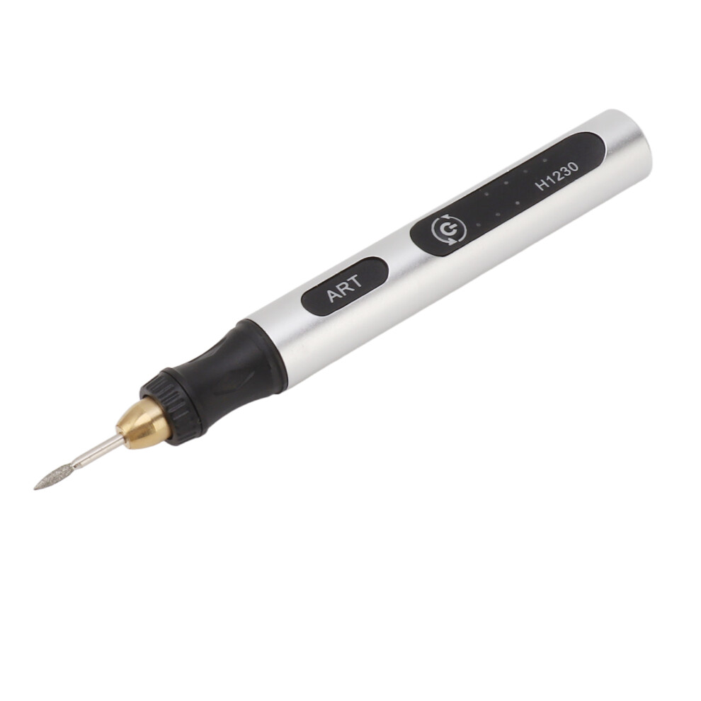 Lightweight Silver Cordless Engraving Tool: Variable Speed To 18000R/Min 3111338524766