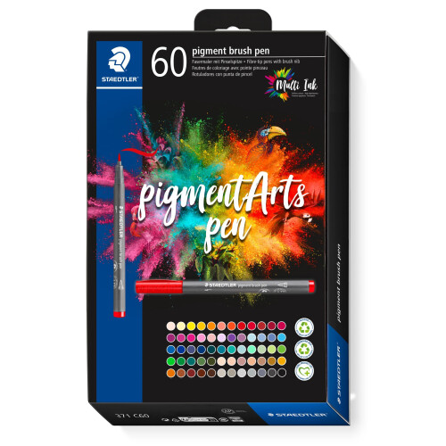 STAEDTLER Pigment Arts Brush Pen  60ct