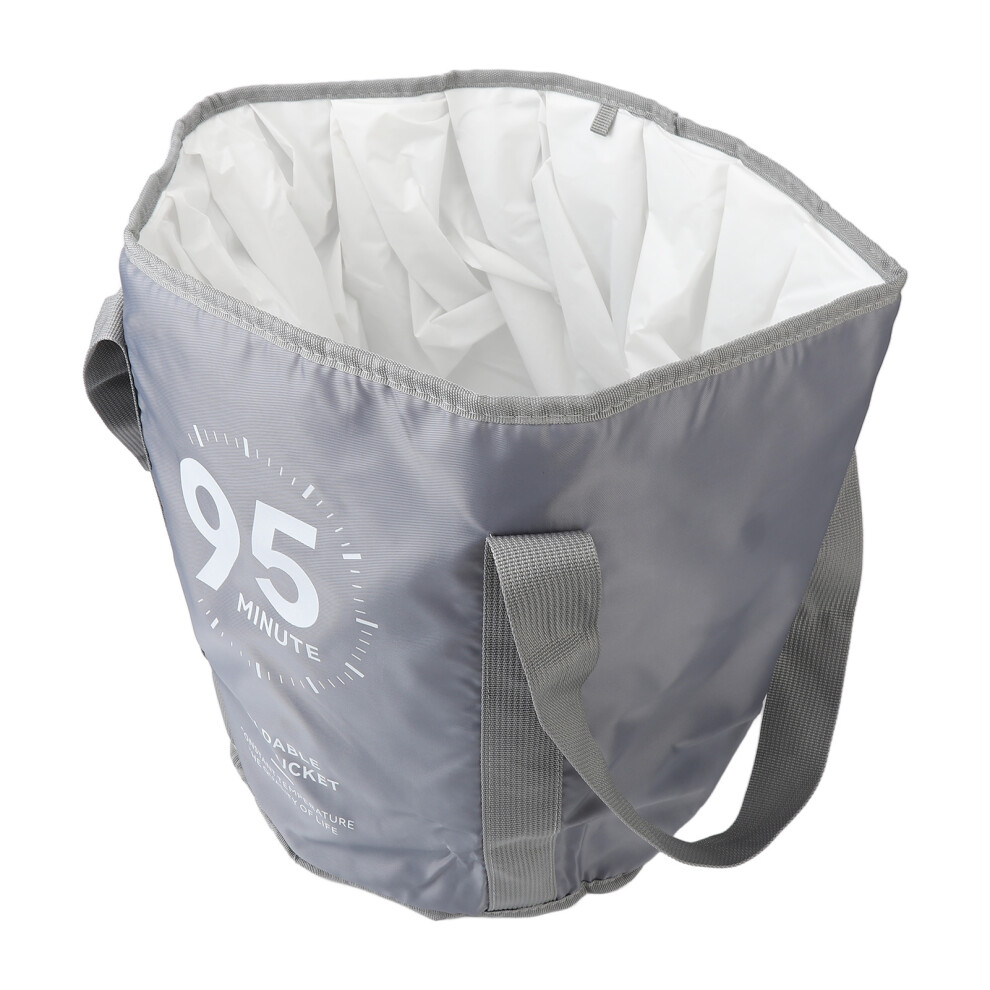 Gray Portable Foldable Foot Spa Tub Large Feet Collapsible Basin