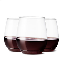 TOSSWARE POP 14oz Vino SET OF 12 Recyclable Unbreakable & Crystal Clear Plastic Wine Glasses 12 Count Pack of 1