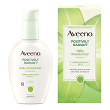 Aveeno Positively Radiant Daily Face Moisturizer with Broad Spectrum SPF 15 Sunscreen and Soy Extract 4 fl. oz