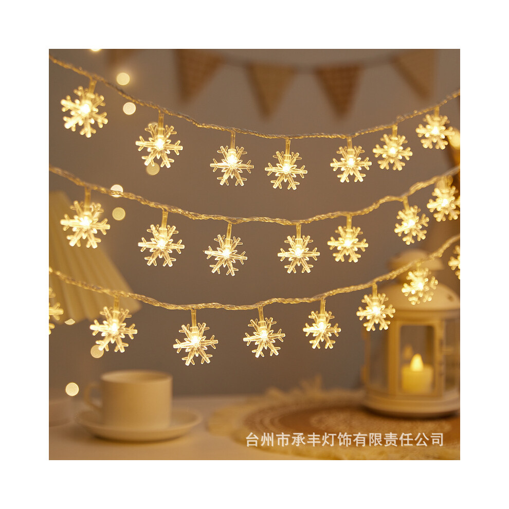 Snowflake Light String Christmas Holiday Solar Decorative  Flashing Light Battery Model6m 40m Light - Battery Type - with Flashing-image-OPC-PJH8MT2-NEW