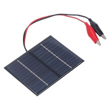 Solarmodul 1,5W 12V Polysilizium Hochleistungsausgang Tragbares Leichtes DIY-Solarmodul