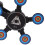 LED Electronic Scoring Dart Game with Auto Return and Rotating Target 12