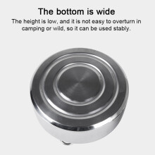 Stainless Steel Camping Kettle 1L Locking Handle Portable Teapot Silver