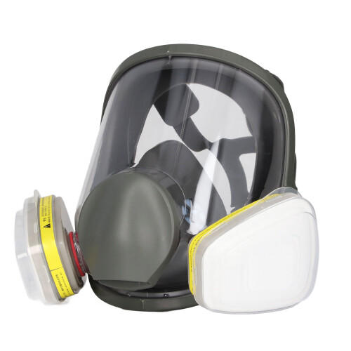 Nr. 7 Vollgesichtsmaske mit 10 Stück Filterwatte 1