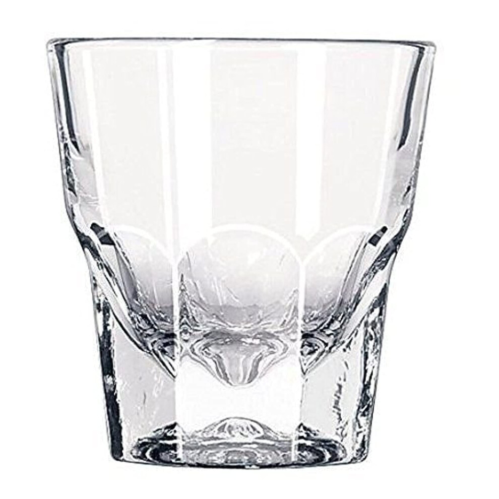 Set of Two Libbey Duratuff cortado glasses gibraltar Rocks glass 45 OZ Paper coasters Included