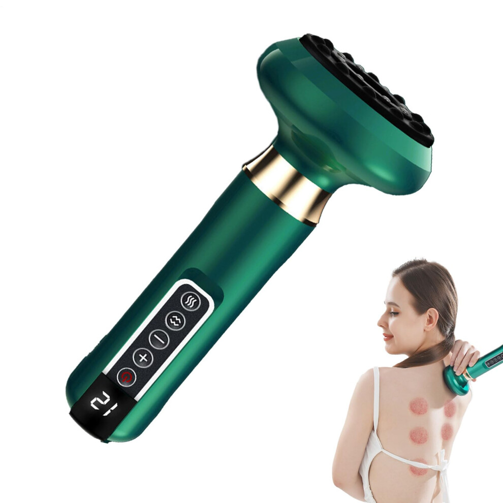 Green Cellulite Massager, Adjustable Handheld Cupping Massager, Body Fat Reduction, Suction Massager,