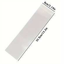 100 Stk. Premium Transparente Tortenförmchen - Wiederverwendbares PET-Band, 8 * 33,5cm