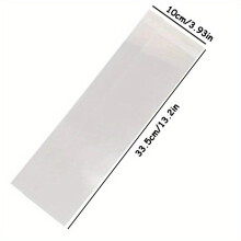 100 Stk. Premium Transparente Tortenförmchen - Wiederverwendbares PET-Band, 10 * 33,5cm