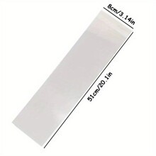 100 Stk. Premium transparente Tortenförmchen - Wiederverwendbares PET-Band, 8*51cm