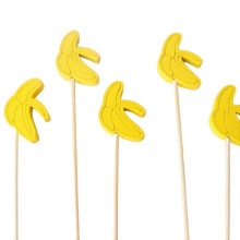 100 teile/beutel Familientreffen Obstspieße Dekorative cocktail spieß bananen