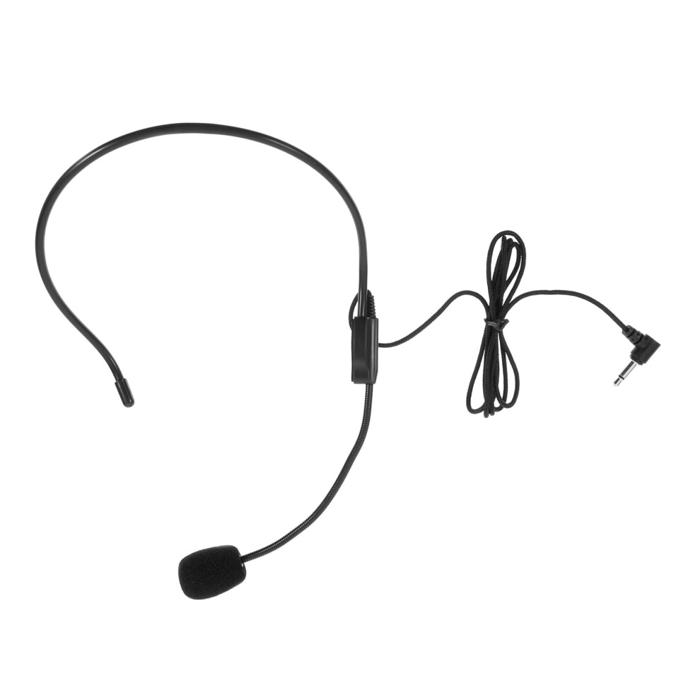 Microphone Headphones Wired Headset Iron Pc Compatible Black 6276012310602