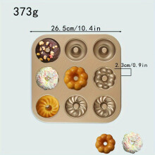1pc Nostalgische Cupcake Pan Hause Backen Werkzeug 9 Drei-Blume Kuchen Pan A