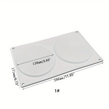 1 x Spiral-Backform für Mousse-Kuchen, Silikon, rund, 1# (weiß)
