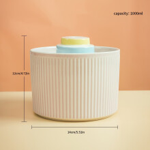 1 Stück Leiser automatischer Tiertränke aus Keramik, Rosa Cupcake-Tränke