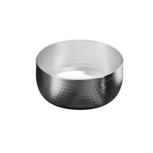 1 Stück große Ramen-Suppenschüssel aus Edelstahl, golden, Silber, 20 cm, 2,5 l