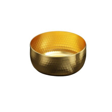 1 Stück goldene große Ramen-Suppenschüssel aus Edelstahl, Gold, 22 cm, 3,0 l