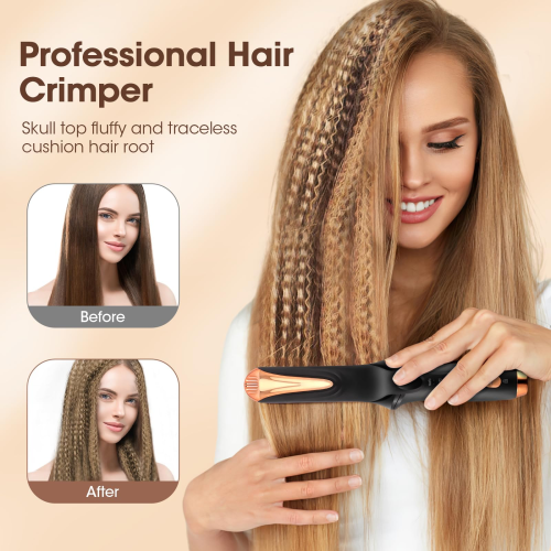 Mini Wireless Hair Crimper, USB Rechargeable Crimping 1
