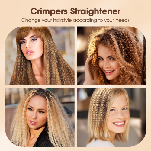 Mini Wireless Hair Crimper, USB Rechargeable Crimping 2