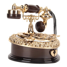 Vintage Heart-Shaped Music Box with Light - Elegant Home Decor (17.8x16.8x12cm)