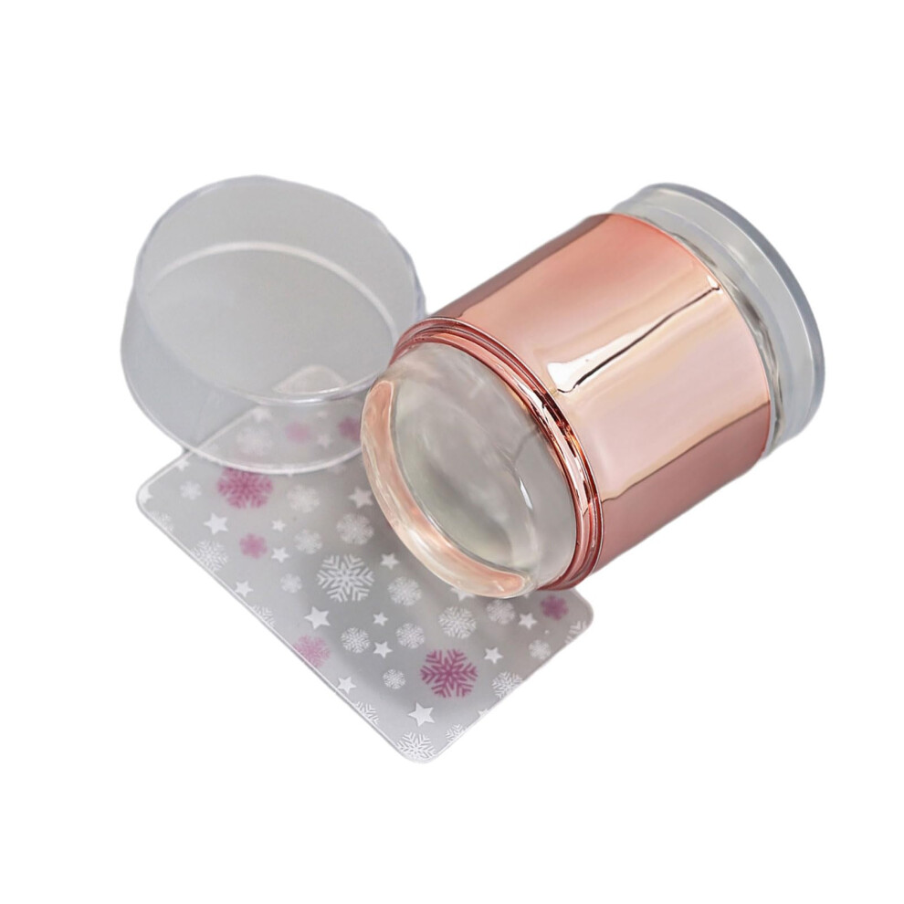 Jelly Clear Nails Stamper Silicone Nail Scrapers Kit For Nail Art Stamping Tools Home Or Salon Use