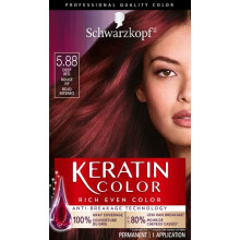 Tinte permanente en crema Schwarzkopf Keratin Color 5.88 Rojo intenso