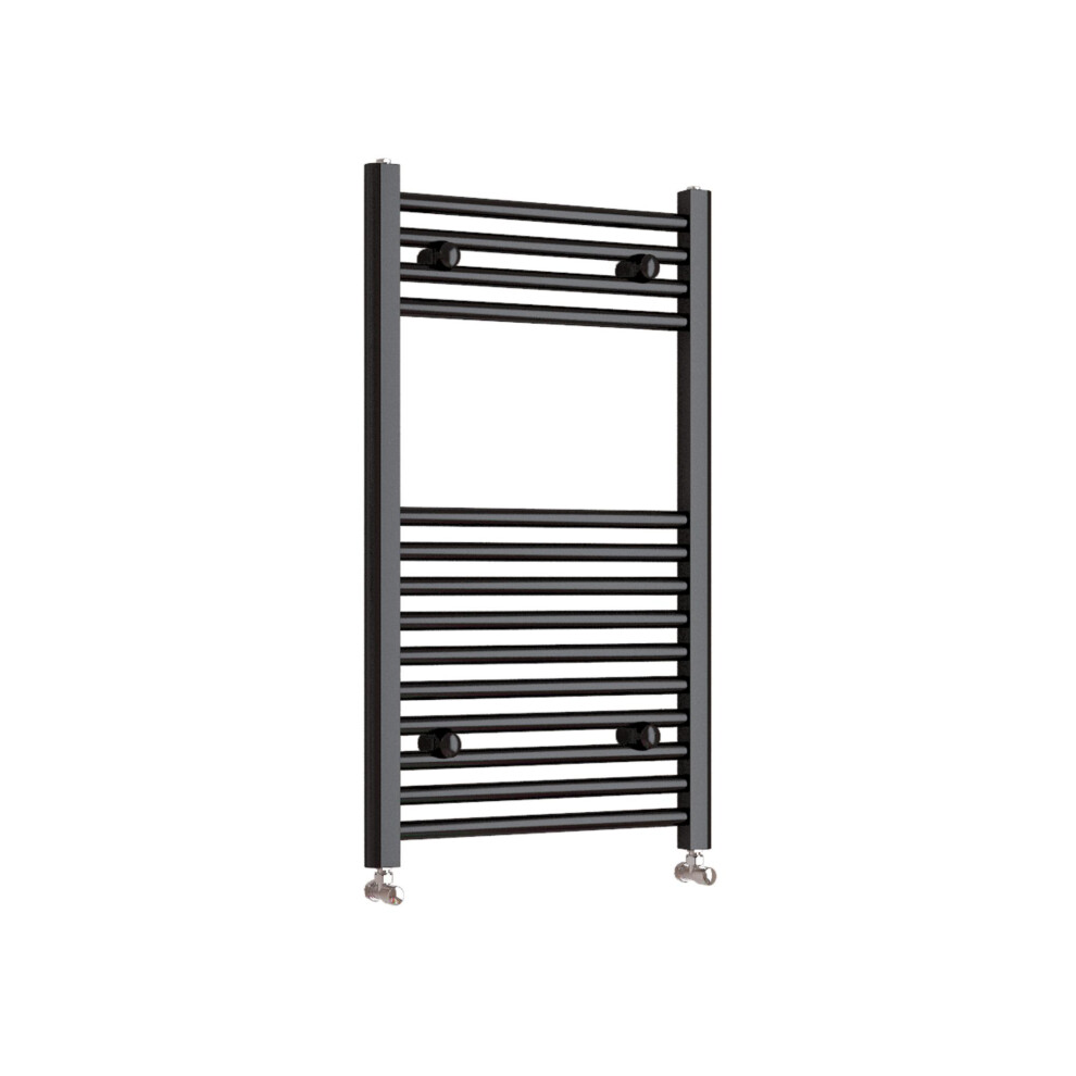 Aica (Black, 800*500Mm) Stylish Straight Towel Rail Heatingtowel Radiator