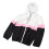 Women's Black Waterproof Hooded Jacket, Size L, Windproof, Drawstring 16