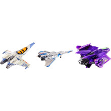 Hot Wheels Mattel Disney a Pixar Lightyear Fleet Starship Sada tlakovo liatych lod z filmu: XL-15 XL-1 a Zurg Fightership