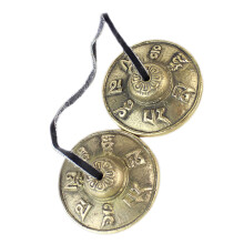 Tibetan Tingsha Cymbal Pair Handheld For Tibetan Buddhist Meditation Bells Yoga Percussion Instrument