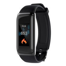(Blue) 24H-continuous Heart Rate Monitor Pedometer Fitness Tracker Bluetooth Smart Wristband