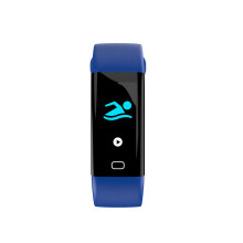 (Blue) Corol Heart Rate Monitor Color Movement Smart Wristband Bracelet for Molie Phone