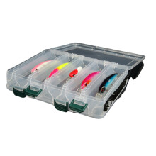 (L) 14 Grids M/L Double Sided Fishing Lure Storage Box Fishing Tackle Hooks Accessories Container Storage Case